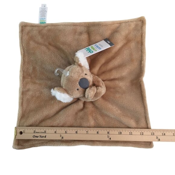 Carters Child of Mine Brown Koala Lovey 13" Baby Security Blanket Satin Back NWT - Picture 8 of 8